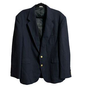 Ivy Crew Men's Sport Coat Blazer Jacket 2 Button Lined‎ Blue Size 44/31